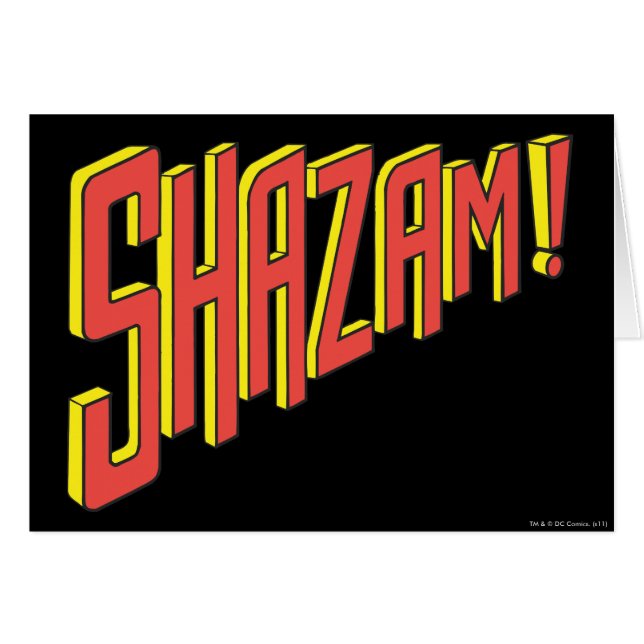 Logo Shazam Rouge/Jaune (Devant horizontal)