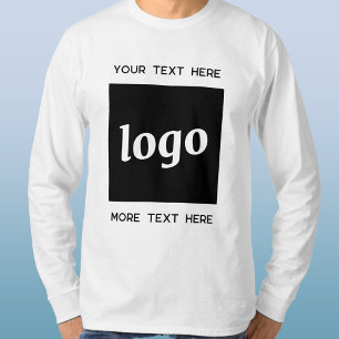 Logo Simple Avec T-shirt Entreprise Texte
