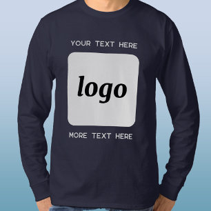 Logo Simple Avec T-shirt Entreprise Texte