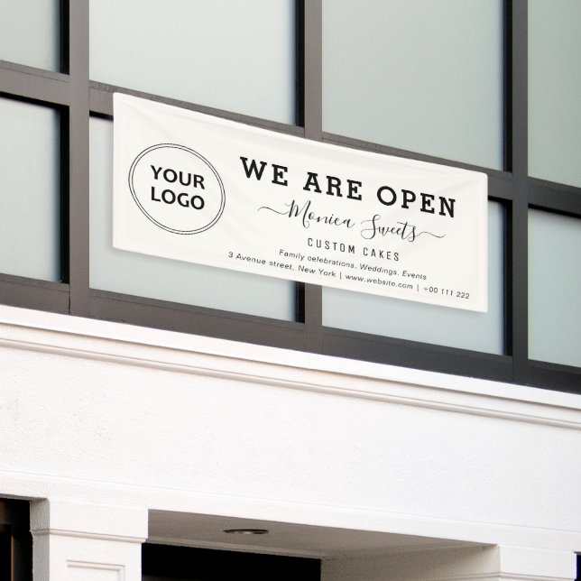 logo simple bannière d'entreprise (Bâtiment extérieur)