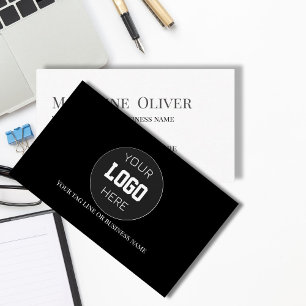 Logo Simple Black Modern Business Card