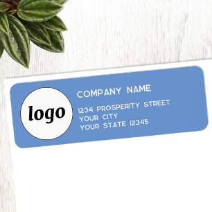 Logo simple Brandon Blue Company Adresse de retour