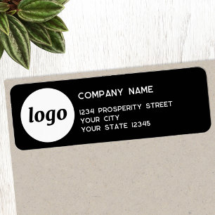 Logo simple Entreprise Black Return Adresse