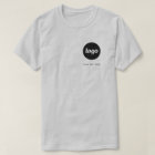 Logo simple et T-shirt Entreprise textuel