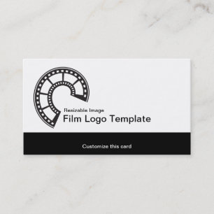  Logo Simple Media Film Strip  Business Card