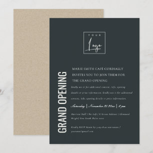 Logo simple minimal Business Grand Invitation d'ou