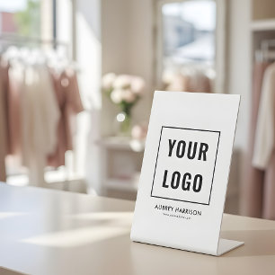 Logo Simple Modern Professional Pedestal Sign