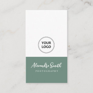logo simple moderne carte de visite photographe