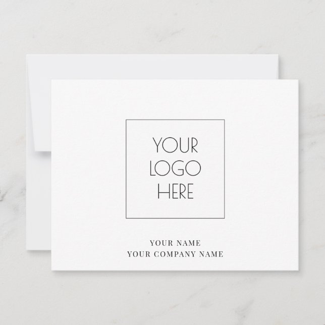 Logo Simple Note Card (Front)