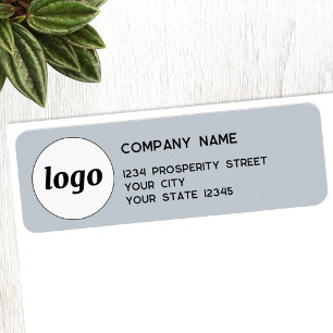 Logo simple Powder Blue Company Adresse de retour