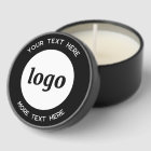 Logo simple texte personnalisé noir affaires promo