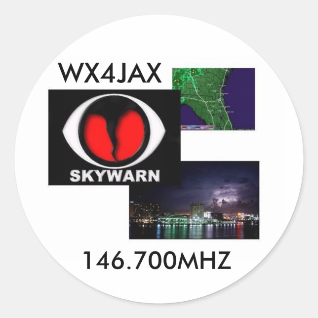 logo skywarn, Sticker (Devant)