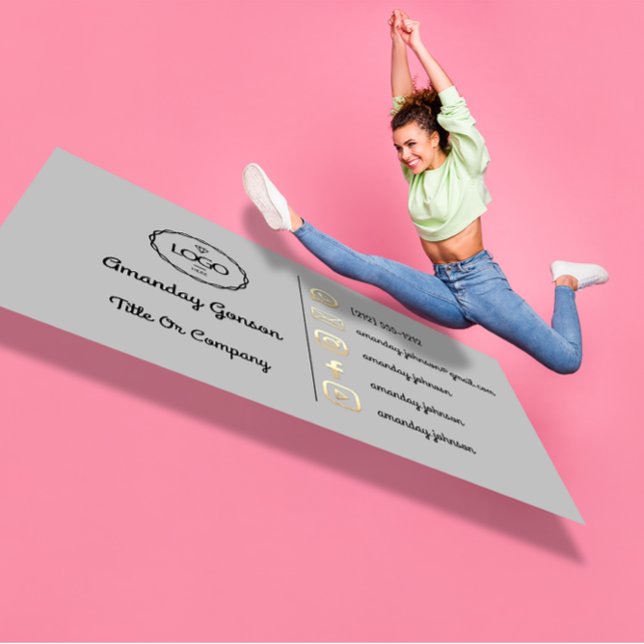  Logo Social Media Gold QR Code Gold YouTubes Business Card (Logo Social Media Gold QR Code Gold YouTubes Business Card)