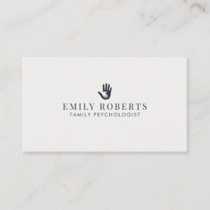 Logo, Social media icons, Family Psychologist   Business Card
