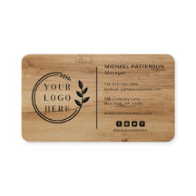 Logo Social Media QR Code Carpentry Wood Modern