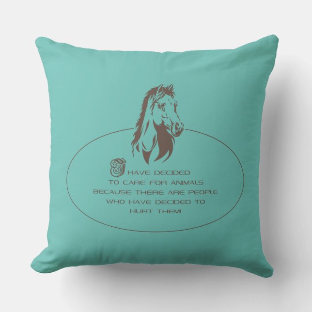 Logo Soins Animaux - Coussin à jeter (Recto)