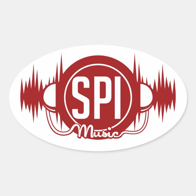 Logo SPIMUSICINC Rouge - Sticker (Devant)