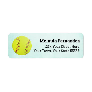 Logo sportif de softball pour filles