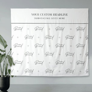 Logo Step Repeat Seminar Conference Event Backdrop Tapestry