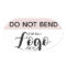 Logo sticker Do not Bend