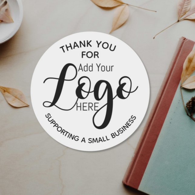 Logo sticker thank you Supporting A Small Business (Creator Uploaded)