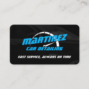 Logo style speed meter  business card