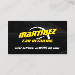 Logo style speed metre  business card