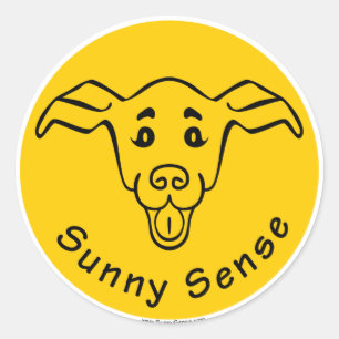 Logo Sunny Sense avec autocollants Chien