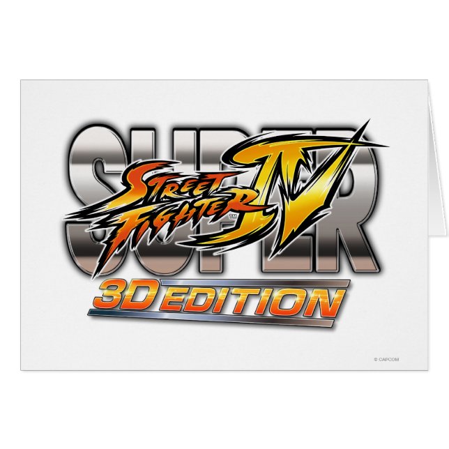 Logo superbe de l'édition 3D de Street Fighter IV (Devant horizontal)