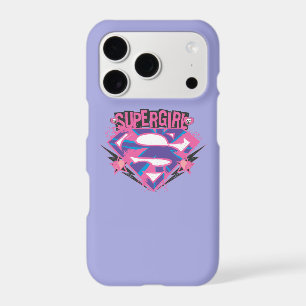 Logo Supergirl rose et violet Grunge