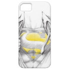 Logo Superman de la poitrine esquissée