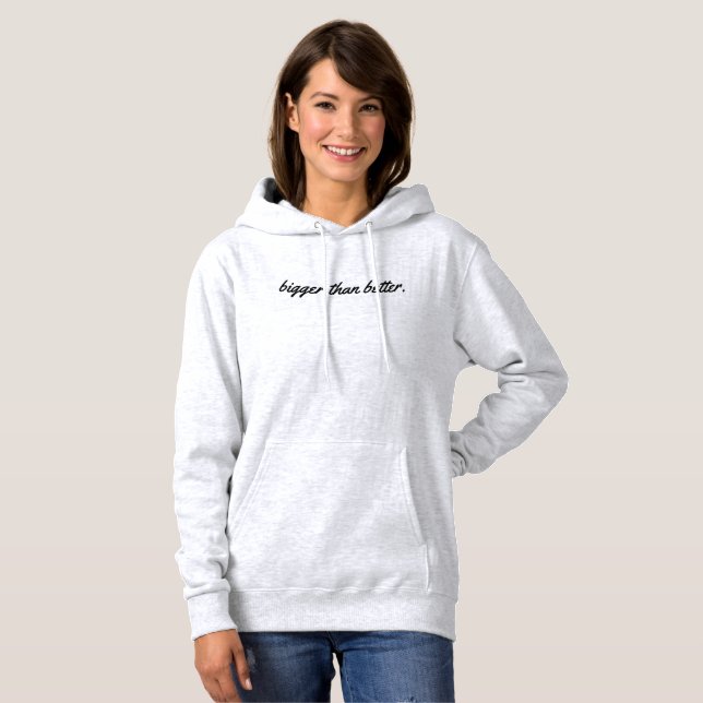 Logo surdimensionné de sweat - shirt à capuche de (Devant entier)