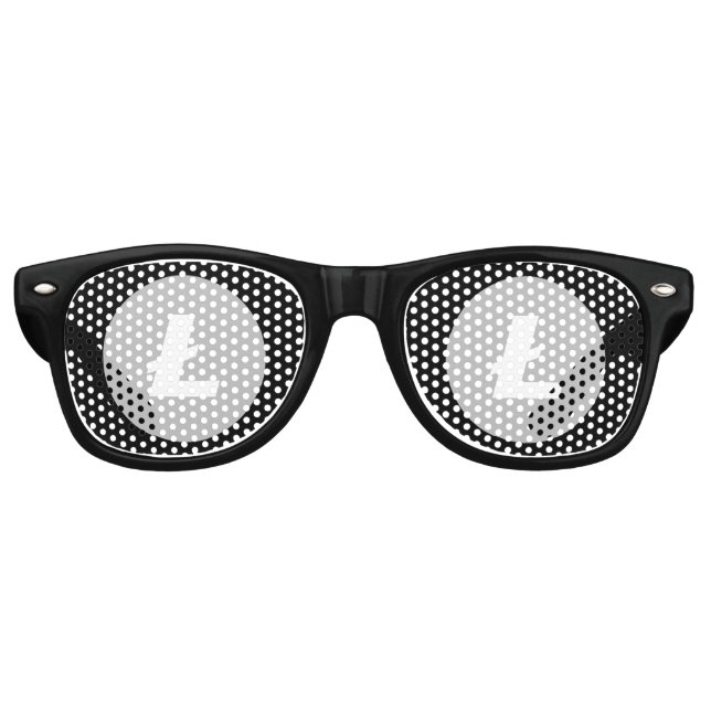 Logo Symbole Litecoin Cryptomonnaie Lunettes de so (Devant)