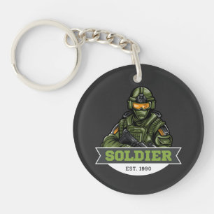 Logo Tactique de Soldat – Conception d'Emblème Mil