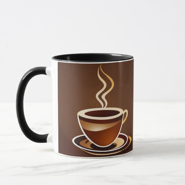 Logo tasse à café vectoriel (Gauche)