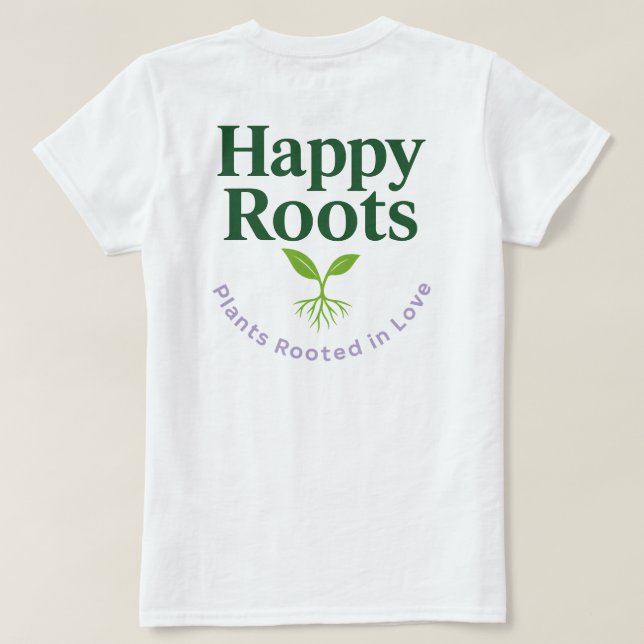 Logo Tee (Back Print) | Happy Roots (Design Back)