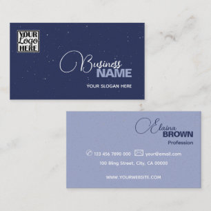Logo Template Elegant Modern Classic Simple Blue Business Card
