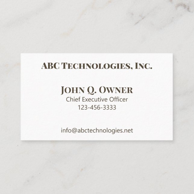 Logo Template Modern Minimalist Logo  Business Card (Back)