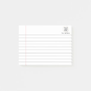 Logo Text Business Lined School Notebook Paper Post-it Notes