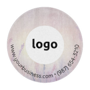 LOGO & TEXT   Custom Business Glass Cutting Board