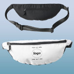 Logo Text Promotional Business Branding Fanny Pack<br><div class="desc">Add your own logo and choice of text to this design.  Remove the top or lower text if you prefer.  Minimalist and professional.  Great for a promotional product for your clients and customers. Ideal for corporate events,  sports,  trade shows and sponsorship.  For other versions,  see the collection.</div>