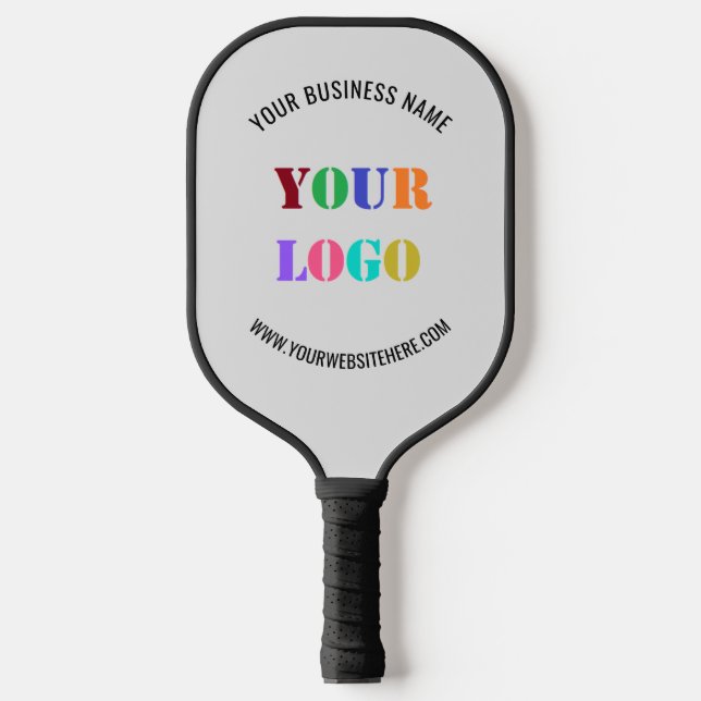 Logo Text Promotional Business Pickleball Paddle (Front)