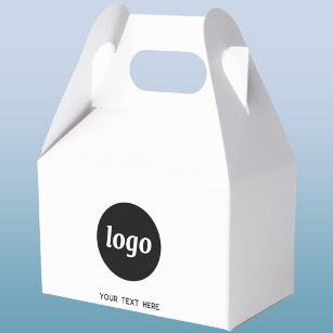 Logo Text QR Code Promotional Business Packaging  Favor Box