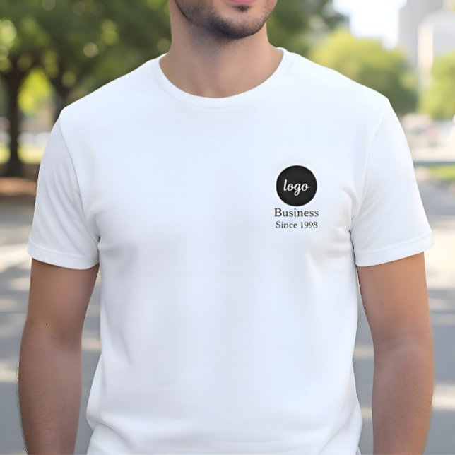 Logo Text Since Year Business Employees Customized T-Shirt (Creator Uploaded)