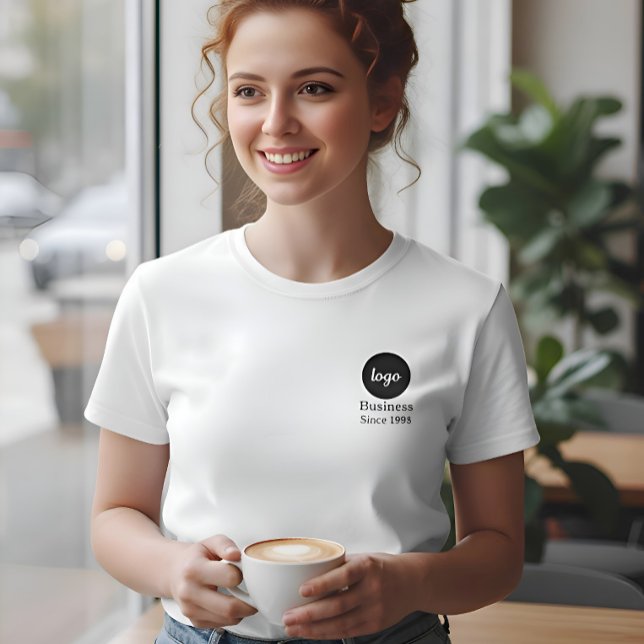 Logo Text Since Year Business Employees Customized T-Shirt (Creator Uploaded)