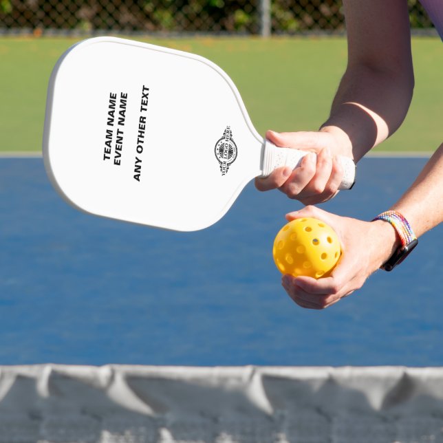 Logo/ Text Uoload Tournament Event Pickleball Paddle (Insitu)