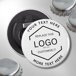 Logo Text White Background Business Promotional Bottle Opener