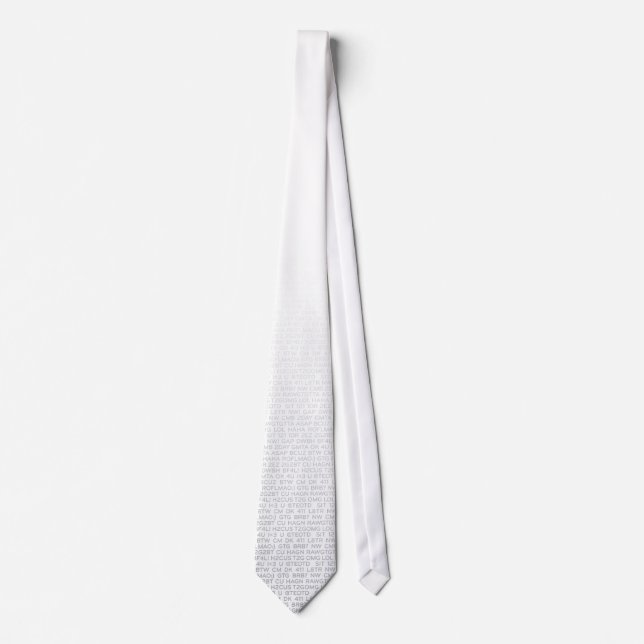 Logo/Textspeak Tie (Front)
