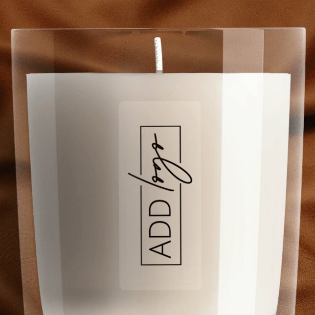 Logo translucide Étiquette de produit Rectangle mi (transluscent rectangle logo label)