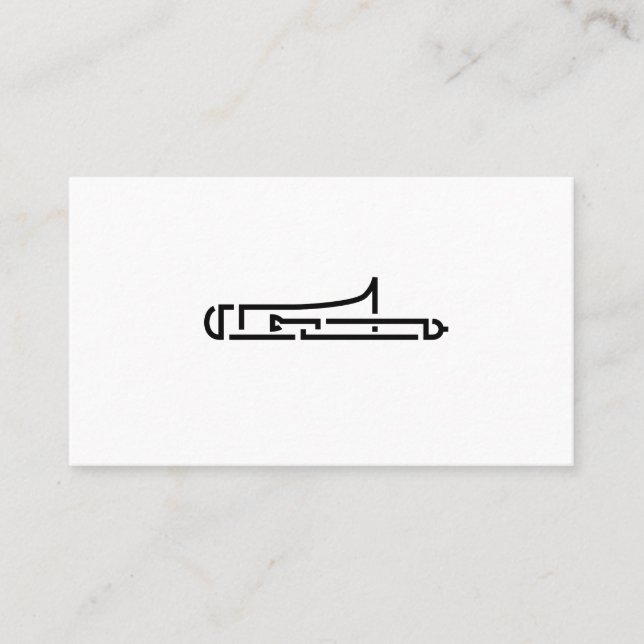 Logo Trombone - Carte de visite (Devant)